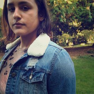 Mossimo Denim w/ Shearling Collar Jacket